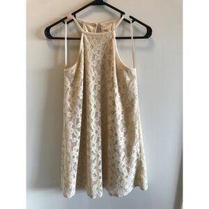 LOVE, FIRE CREAM LACE DRESS SIZE XS
